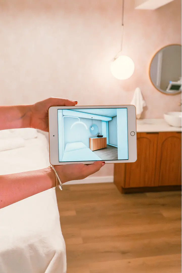 Vista del baño secundario