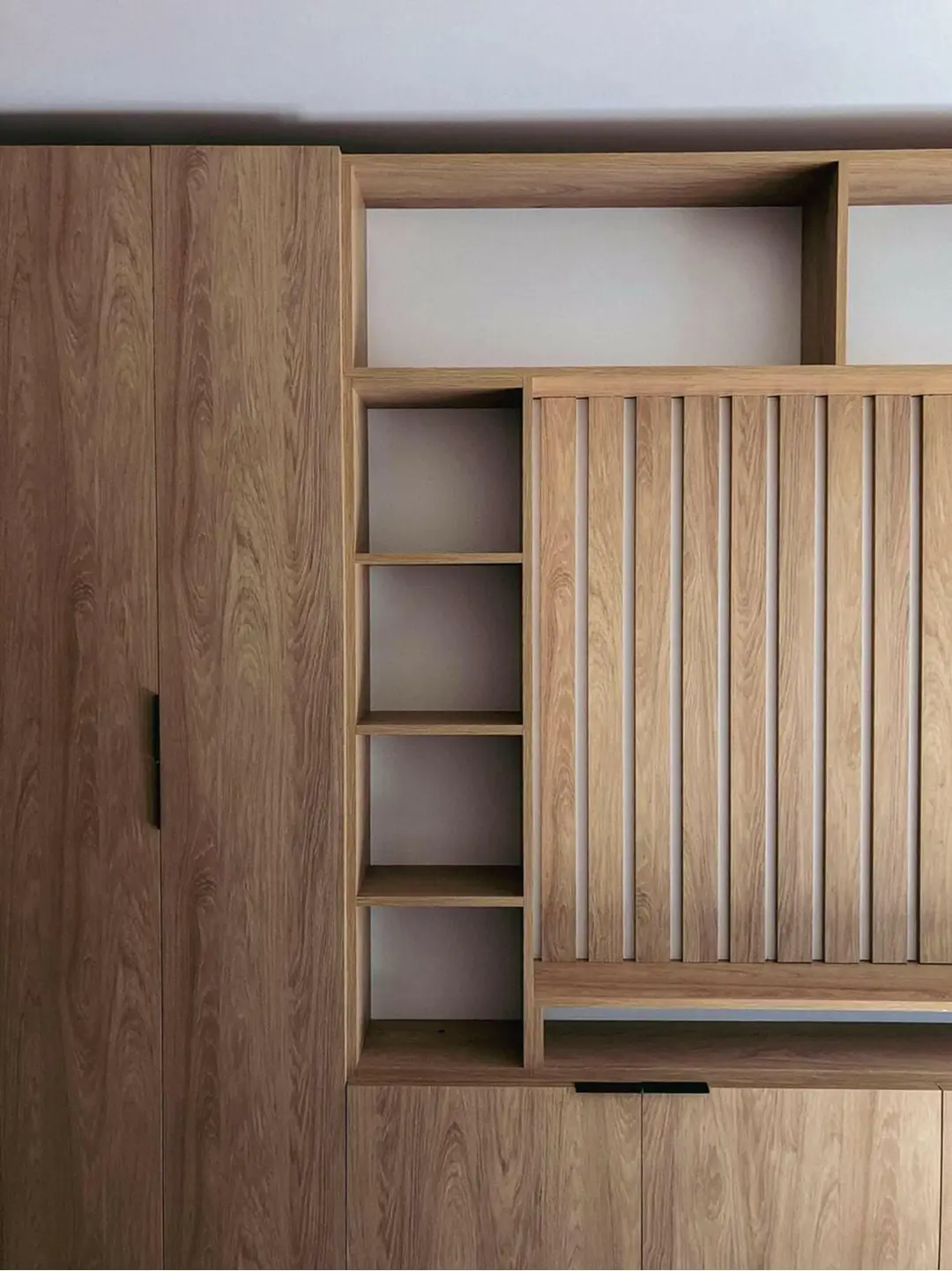 Área de estar con textiles premium