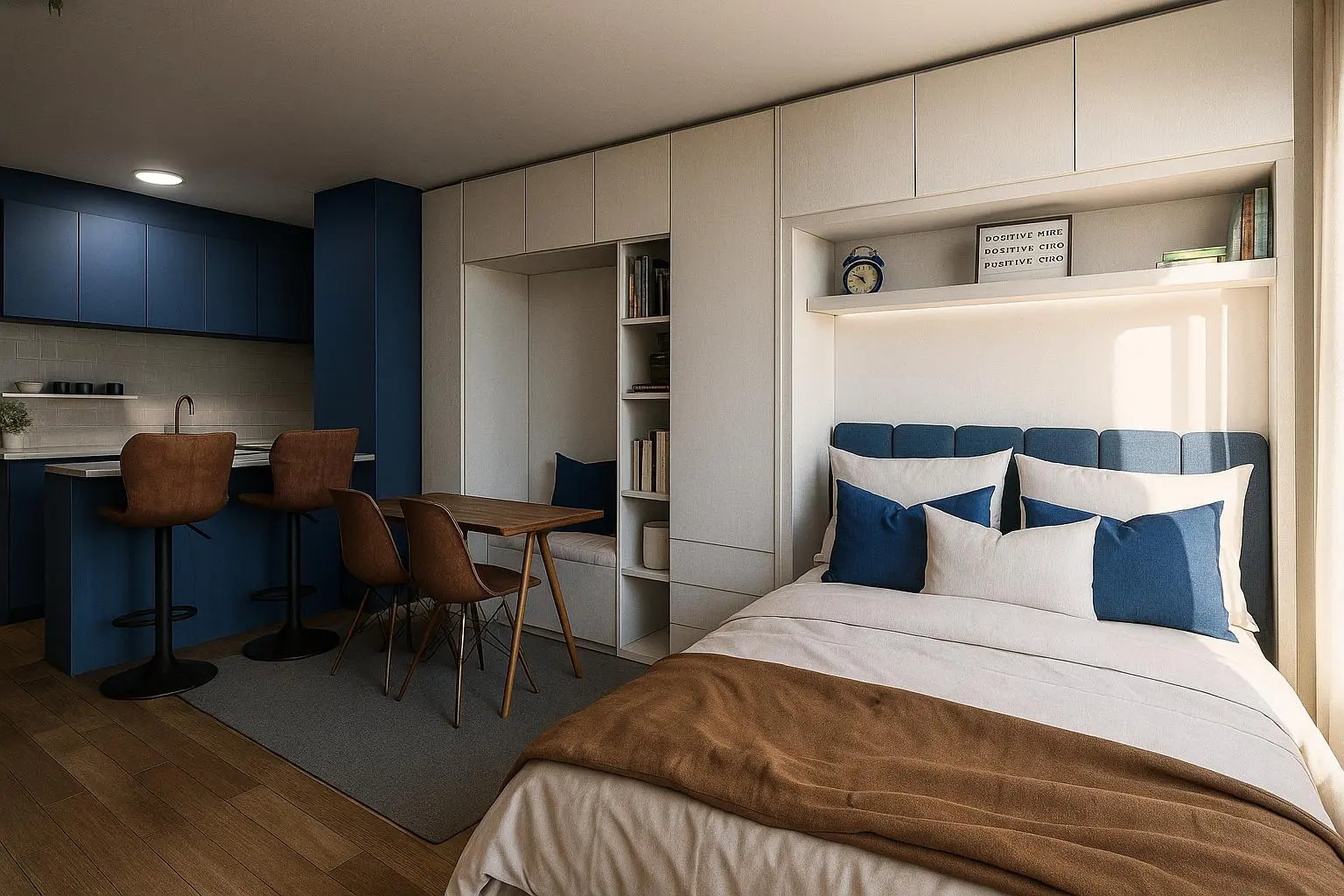 Vista principal del living con diseño moderno