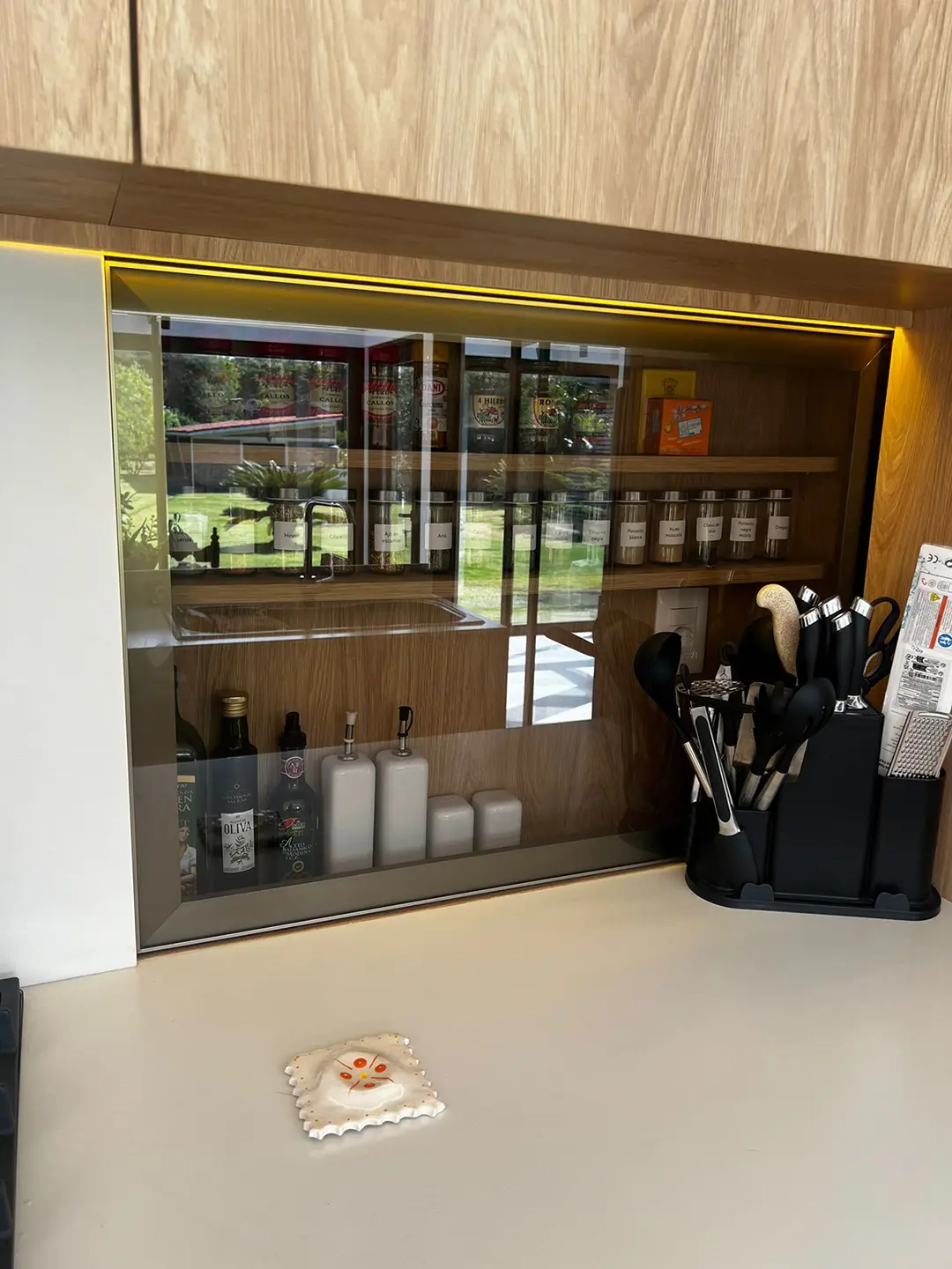 Detalle de textiles y cortinas