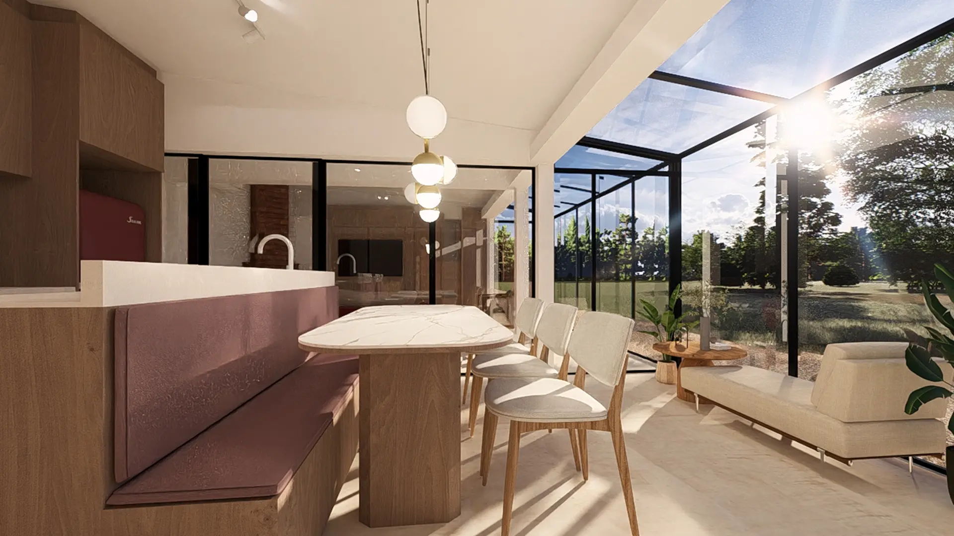 Detalle de mobiliario y decoración