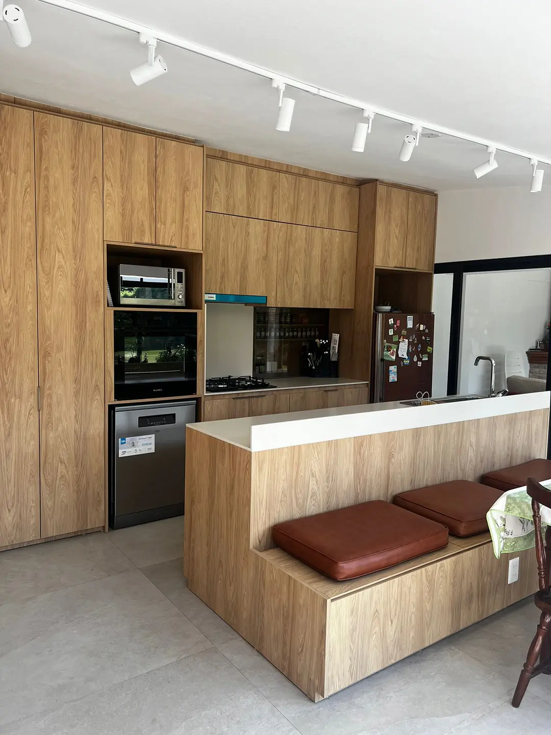 Detalle de decoración en tonos rosa